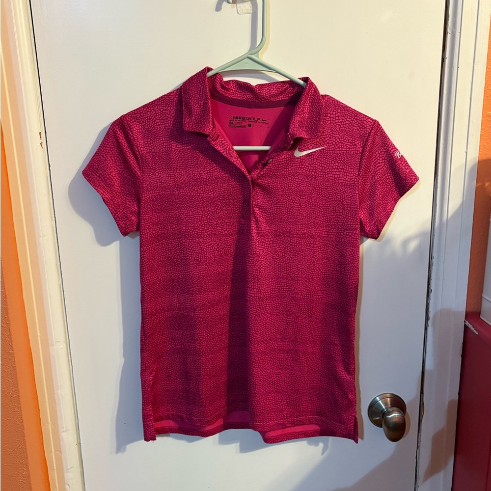 Nike Kids Pink Golf Shirt